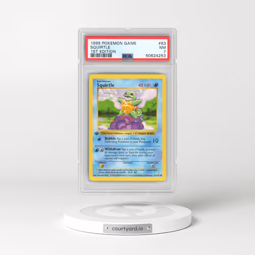 1999 Pokémon Game #63 Squirtle - 1st Edition (PSA 7 NM)