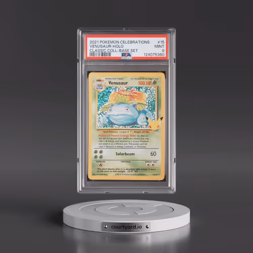 2021 Pokémon Celebrations Classic Collection #15 Venusaur - Holo (PSA 9 MINT)
