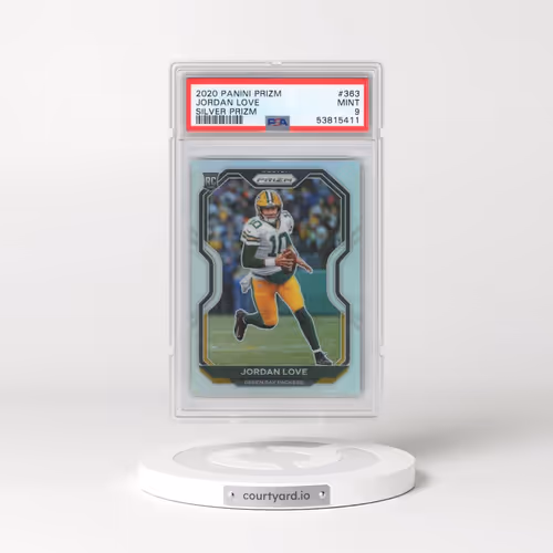 2020 Panini Prizm #363 Jordan Love - Silver Prizm (PSA 9 MINT)