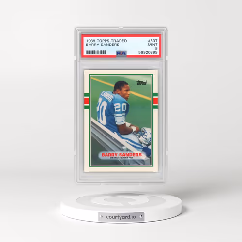 1989 Topps Traded #83T Barry Sanders (PSA 9 MINT)