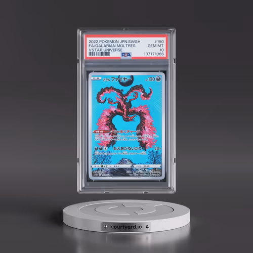 2022 Pokémon Sword & Shield Vstar Universe #190 Galarian Moltres - Full Art (PSA 10 GEM MINT)