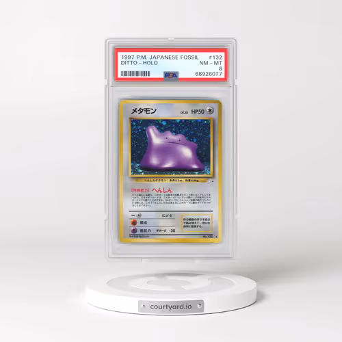 1997 Pokémon Fossil #132 Ditto - Holo (PSA 8 NM-MT)