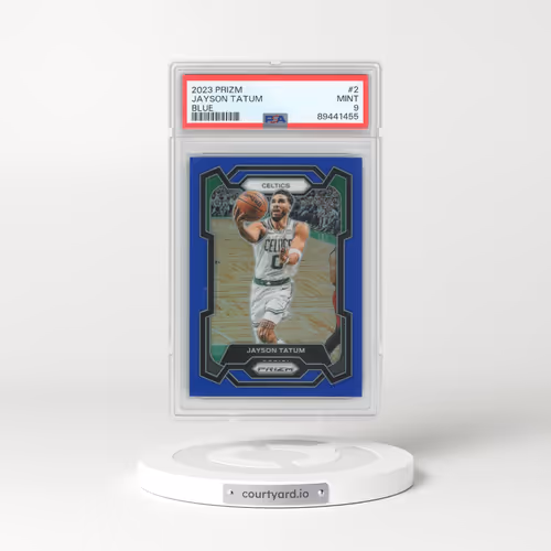 2023 Panini Prizm #2 Jayson Tatum - Blue Prizm (PSA 9 MINT)