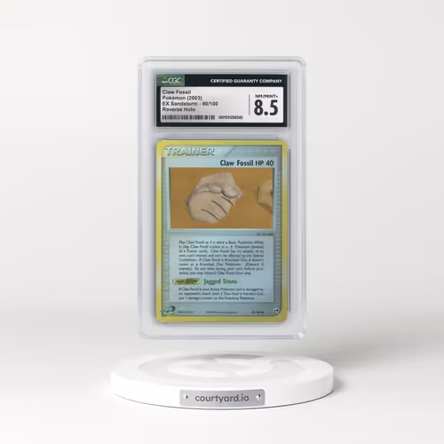 2003 EX Sandstorm (2003 Copyright, w/ "e" Symbol) #90/100 Claw Fossil - Reverse Holo (CGC 8.5 NM-MT+)