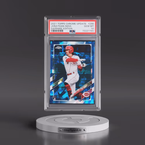 2021 Topps Chrome Update Sapphire Edition #286 Jonathan India (PSA 10 GEM MINT)
