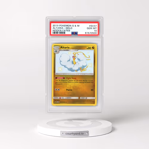 2019 Pokémon Sun & Moon Hidden Fates #SV37 Altaria - Holo (PSA 10 GEM MINT)