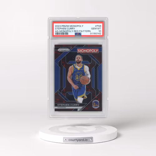 2023 Panini Prizm Monopoly All-Star #PS8 Stephen Curry - Monopoly Red Pattern (PSA 10 GEM MINT)