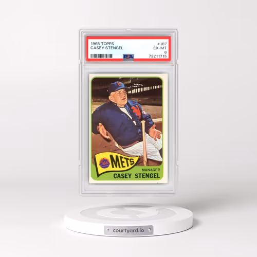 1965 Topps #187 Casey Stengel (PSA 6 EX-MT)