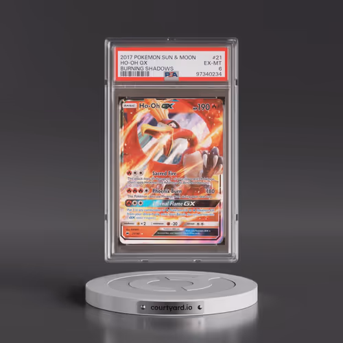2017 Pokémon Sun & Moon Burning Shadows #21 HO-Oh GX - Holo (PSA 6 EX-MT)