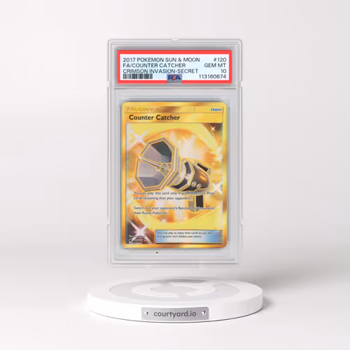 2017 Pokémon Sun & Moon Crimson Invasion #120 Counter Catcher - Full Art Secret (PSA 10 GEM MINT)