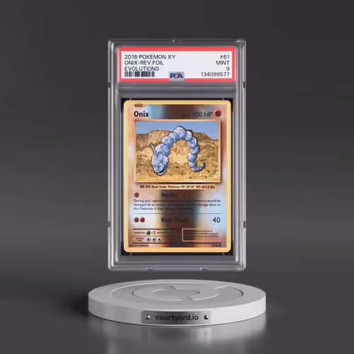 2016 Pokémon XY Evolutions #61 Onix - Reverse Foil (PSA 9 MINT)