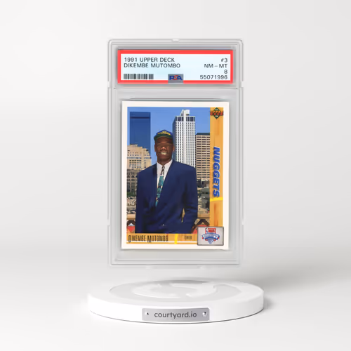 1991 Upper Deck #3 Dikembe Mutombo (PSA 8 NM-MT)