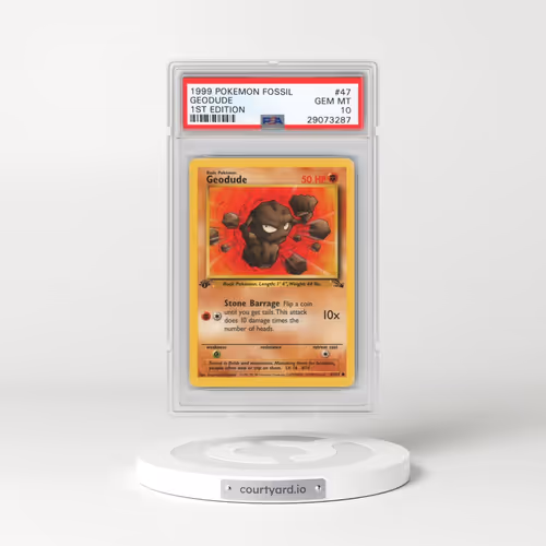 1999 Pokémon Fossil #47 Geodude - 1st Edition (PSA 10 GEM MINT)