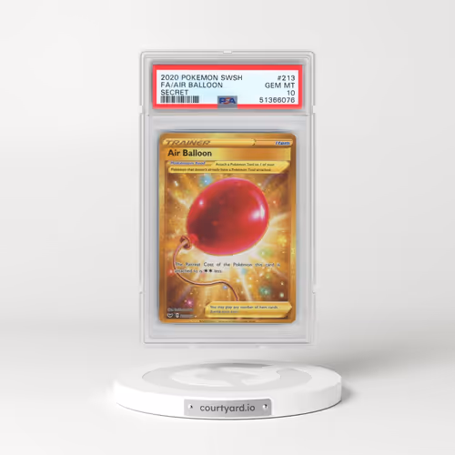 2020 Pokémon Sword & Shield #213 Air Balloon - Full Art Secret (PSA 10 GEM MINT)
