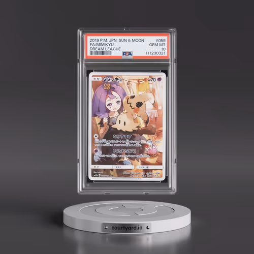 2019 Pokémon Sun & Moon Dream League #058 Mimikyu - Full Art (PSA 10 GEM MINT)