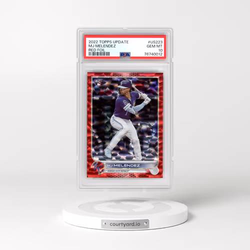 2022 Topps Update #US223 MJ Melendez - Red Foil (PSA 10 GEM MINT)