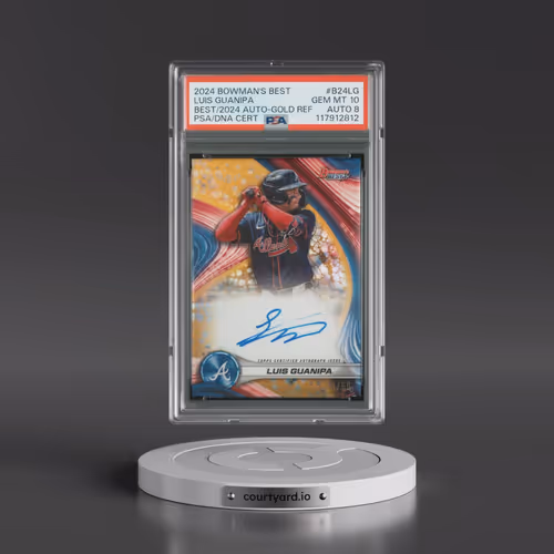 2024 Bowman's Best Best of 2024 Autographs #B24LG Luis Guanipa - Gold Refractor (PSA 10 GEM MINT)
