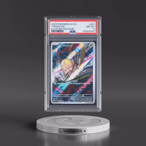2023 Pokémon Svi EN-Scarlet & Violet #201 Toedscool - Illustration Rare (PSA 8 NM-MT)
