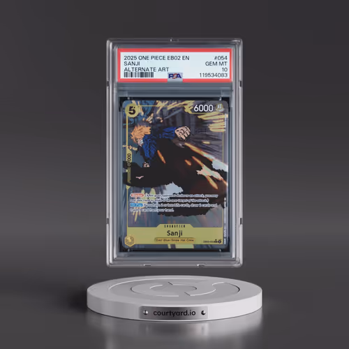2025 One Piece EB02-Extra Booster -Anime 25th Collection #054 Sanji - Alternate Art (PSA 10 GEM MINT