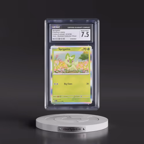 2023 Paldea Evolved #013/193 Sprigatito - Holo Summer Collector Chest (CGC 7.5 NM+)