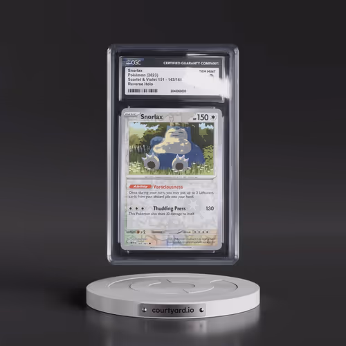 2023 Scarlet & Violet 151 - MEW EN #143/165 Snorlax - Reverse Holo (CGC 10 GEM MINT)