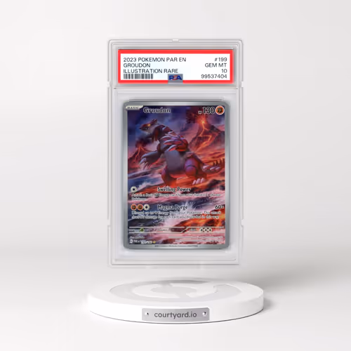 2023 Pokémon Par EN-Paradox Rift #199 Groudon - Illustration Rare (PSA 10 GEM MINT)