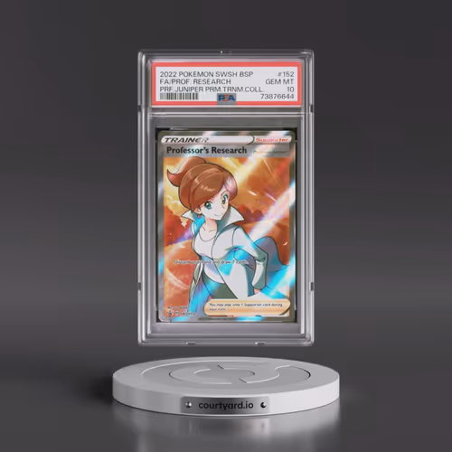 2022 Pokémon Swsh Black Star Promo #152 Professor's Research - Full Art Professor Juniper Premium To