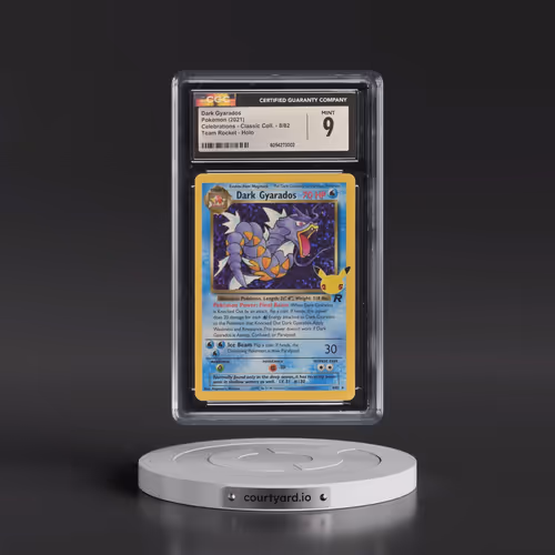 2021 Celebrations - Classic Collection #8/82 Dark Gyarados - Team Rocket Holo (CGC 9 MINT)