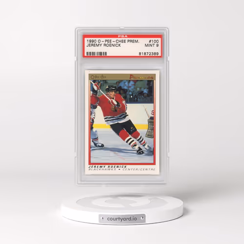 1990 O-Pee-Chee Premier #100 Jeremy Roenick (PSA 9 MINT)
