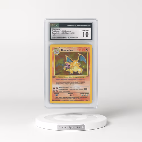 1999 French Base Set #4 Charizard (Dracaufeu) - 1st Edition Holo (CGC 10 GEM MINT)
