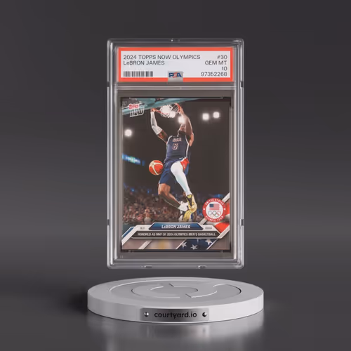 2024 Topps Now Olympic Games #30 LeBron James (PSA 10 GEM MINT)