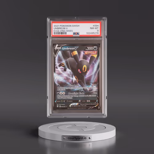 2021 Pokémon Sword & Shield Evolving Skies #094 Umbreon V - Holo (PSA 8 NM-MT)