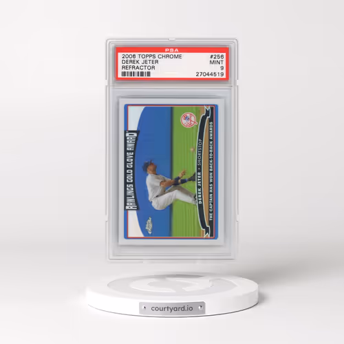 2006 Topps Chrome #256 Derek Jeter - Refractor (PSA 9 MINT)