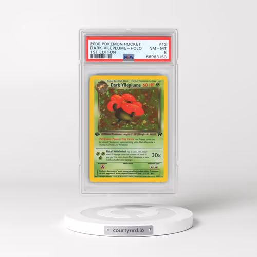 2000 Pokémon Rocket #13 Dark Vileplume - 1st Edition Holo (PSA 8 NM-MT)