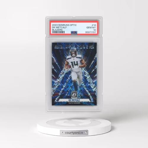 2023 Panini Donruss Optic Blazers #14 DK Metcalf (PSA 10 GEM MINT)