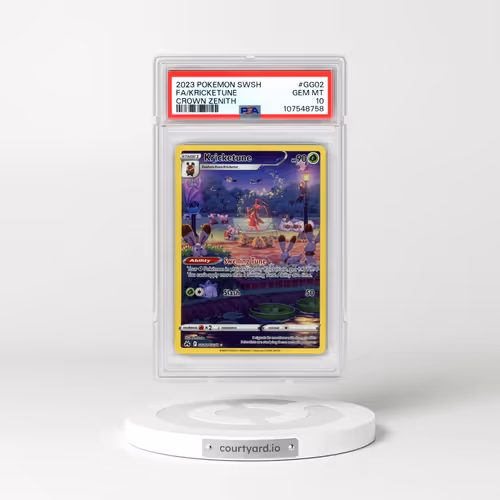 2023 Pokémon Sword and Shield Crown Zenith #GG02 Kricketune - Full Art (PSA 10 GEM MINT)