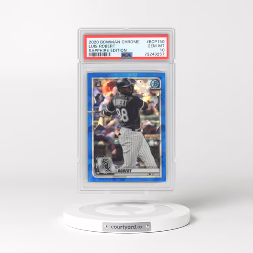 2020 Bowman Chrome Sapphire Edition #BCP150 Luis Robert (PSA 10 GEM MINT)