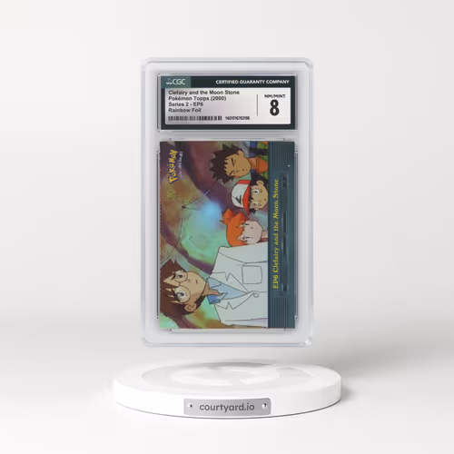 1999 Series 2 (Oval Nintendo Seal) #EP6 Clefairy and the Moon Stone - Rainbow Foil (CGC 8 NM-MT)