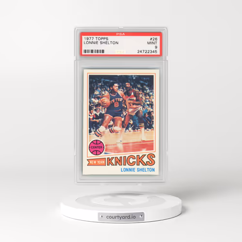 1977 Topps #26 Lonnie Shelton (PSA 9 MINT)
