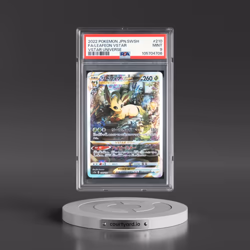 2022 Pokémon Sword & Shield Vstar Universe #210 Leafeon Vstar - Full Art (PSA 9 MINT)