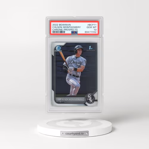 2022 Bowman Chrome Prospects #BCP71 Colson Montgomery (PSA 10 GEM MINT)