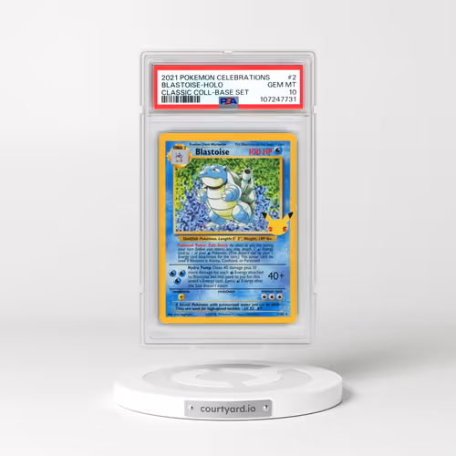 2021 Pokémon Celebrations Classic Collection #2 Blastoise - Holo (PSA 10 GEM MINT)