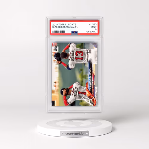 2018 Topps Update #US43 Ozzie Albies/Ronald Acuna Jr. (PSA 9 MINT)