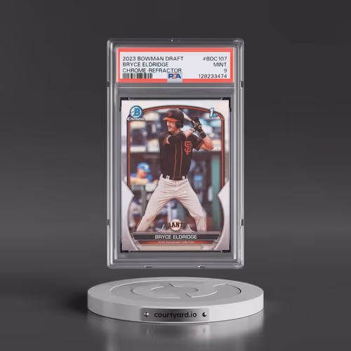 2023 Bowman Draft #BDC107 Bryce Eldridge - Chrome-Refractor (PSA 9 MINT)