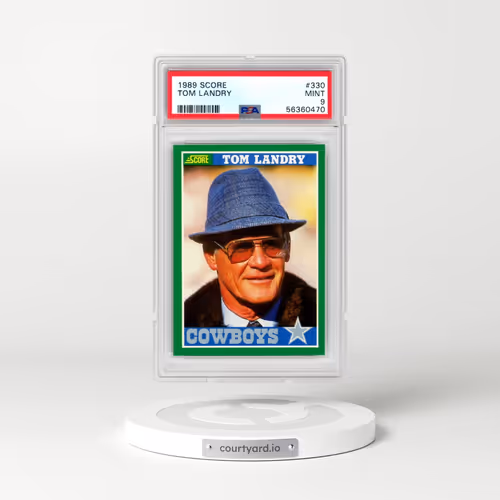 1989 Score #330 Tom Landry (PSA 9 MINT)