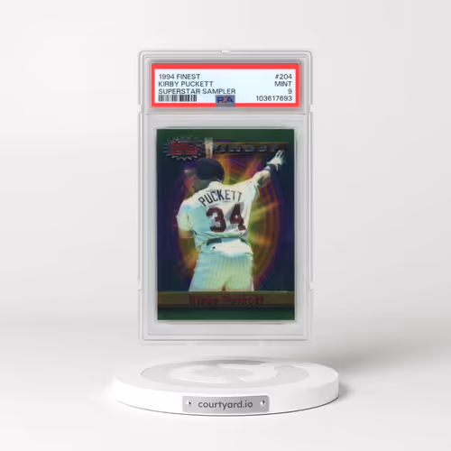 1994 Finest #204 Kirby Puckett - Superstar Sampler (PSA 9 MINT)