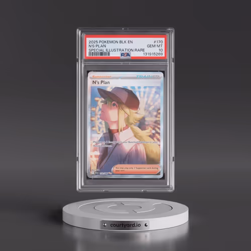 2025 Pokémon Blk EN-Black Bolt #170 N's Plan - Special Illustration Rare (PSA 10 GEM MINT)