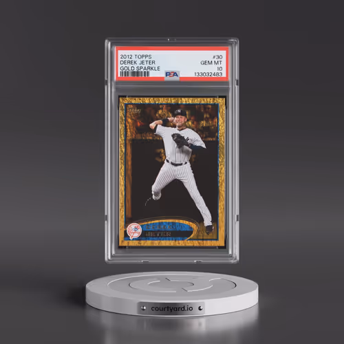 2012 Topps #30 Derek Jeter - Gold Sparkle (PSA 10 GEM MINT)