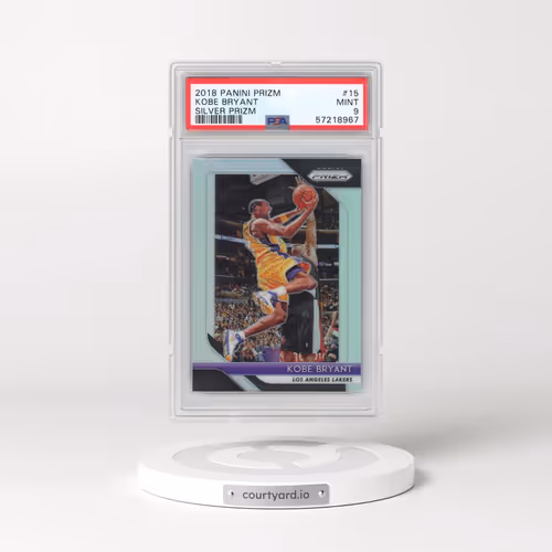 2018 Panini Prizm #15 Kobe Bryant - Silver Prizm (PSA 9 MINT)