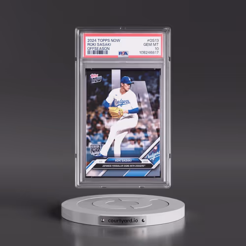 2024 Topps Now Offseason #OS13 Roki Sasaki (PSA 10 GEM MINT)
